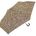 Front - X-Brella Leopard Print Compact Stick Umbrella