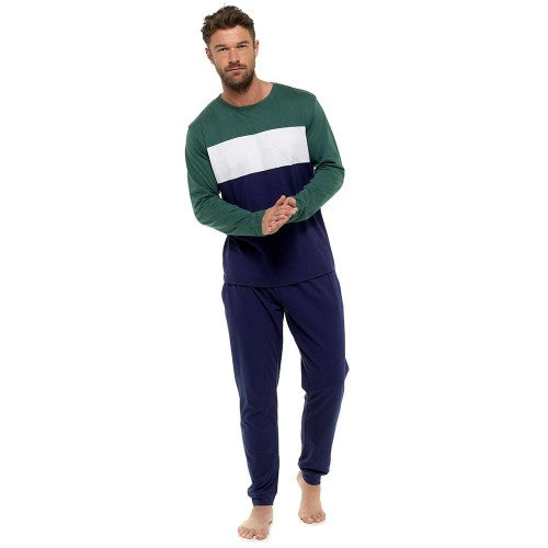 Front - Foxbury Mens Contrast Lounge Set