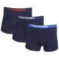 Front - Tom Franks Mens Keyhole Boxer Shorts (3 Pairs)