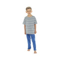 Front - Tom Franks Boys Jersey Striped Pyjamas