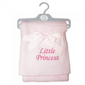 Front - Snuggle Baby Girls Princess Cellular Embroidered Blanket