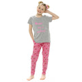 Front - Foxbury Girls Melon Print Top And Leggings Pyjama Set