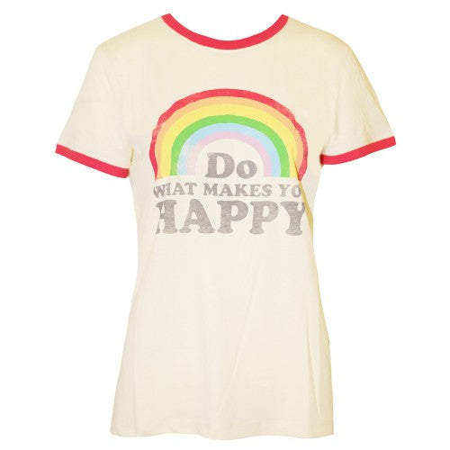 Front - Brave Soul Womens/Ladies Do What Makes You Happy T-Shirt