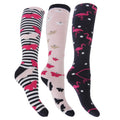 Front - Womens/Ladies Hyperwarm Long Welly Socks (3 Pairs)
