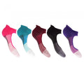 Front - Studio Fit Womens/Ladies Two Tone Anti Slip Performance Yoga Socks (Pack Of 5)