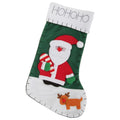 Front - Snowman / Santa / Reindeer Design Felt Christmas Stocking