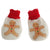 Front - Nursery Time Baby Christmas Gingerbread Man Booties