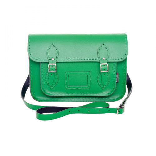 Front - Zatchels Womens/Ladies Handcrafted Leather Top Handle Satchel (British Made)