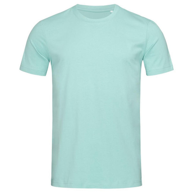 Frosted Blue - Front - Stedman Mens James Organic Tee