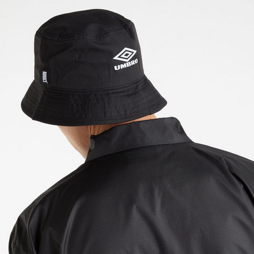 Black - Side - Umbro Addict Logo Bucket Hat