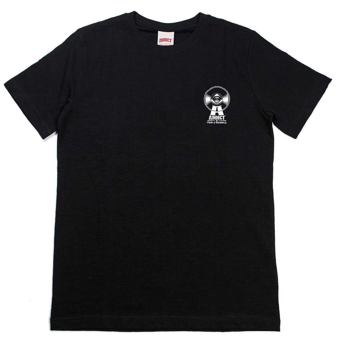 Black - Front - Addict Unisex Adult Tom J Newell 3 T-Shirt