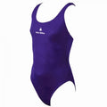 PURPLE - Front - Aqua Sphere Girls Eva Swimming Costume - Swimsuit