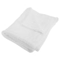 White - Front - Baby Boys-Girls Knitted Cot-Crib Blanket