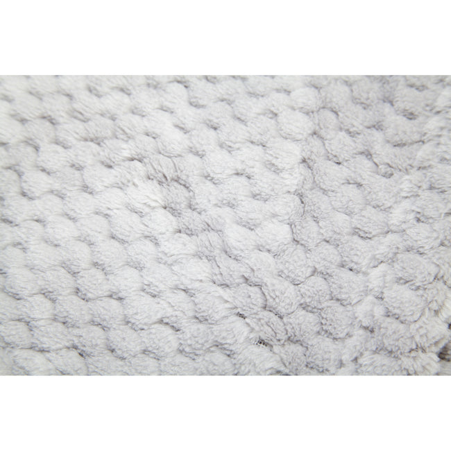 Grey - Back - Baby Boys-Girls Supersoft Waffle Textured Blanket