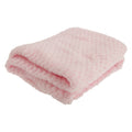 Pink - Front - Baby Boys-Girls Supersoft Waffle Textured Blanket