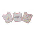 Nanna - Front - Baby Girls I Love My Grandpa-Nanna Design Bibs (Pack Of 3)