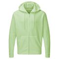 Neo Mint - Front - SG Mens Plain Full Zip Hooded Sweatshirt