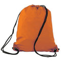 Orange - Back - Shugon Stafford Plain Drawstring Tote Bag - 13 Litres