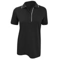 Black-White - Front - Kustom Kit Ladies Essential Short Sleeve Polo Shirt