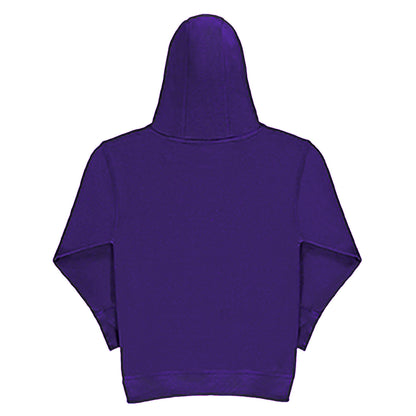 Purple-Light Oxford - Back - SG Kids Unisex Contrast Hooded Sweatshirt - Hoodie