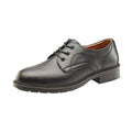 Black - Back - Dennys Unisex COMFORT GRIP Steel Toe Cap Managers Safety Shoe - Footwear