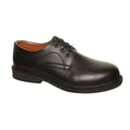 Black - Front - Dennys Unisex COMFORT GRIP Steel Toe Cap Managers Safety Shoe - Footwear