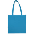 Mid Blue - Back - Jassz Bags "Beech" Cotton Large Handle Shopping Bag - Tote
