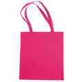 Pink - Front - Jassz Bags "Beech" Cotton Large Handle Shopping Bag - Tote