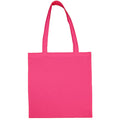 Pink - Back - Jassz Bags "Beech" Cotton Large Handle Shopping Bag - Tote