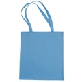 Sky Blue - Front - Jassz Bags "Beech" Cotton Large Handle Shopping Bag - Tote