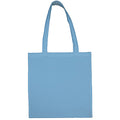 Sky Blue - Back - Jassz Bags "Beech" Cotton Large Handle Shopping Bag - Tote