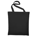 Natural - Back - Jassz Bags "Beech" Cotton Large Handle Shopping Bag - Tote