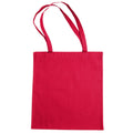 Rouge Red - Front - Jassz Bags "Beech" Cotton Large Handle Shopping Bag - Tote