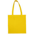 Yellow - Back - Jassz Bags "Beech" Cotton Large Handle Shopping Bag - Tote