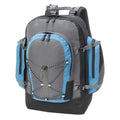 Dark Grey-Black-Petrol - Front - Shugon Monta Rosa Travel Rucksack - Backpack Bag (40 Litres)