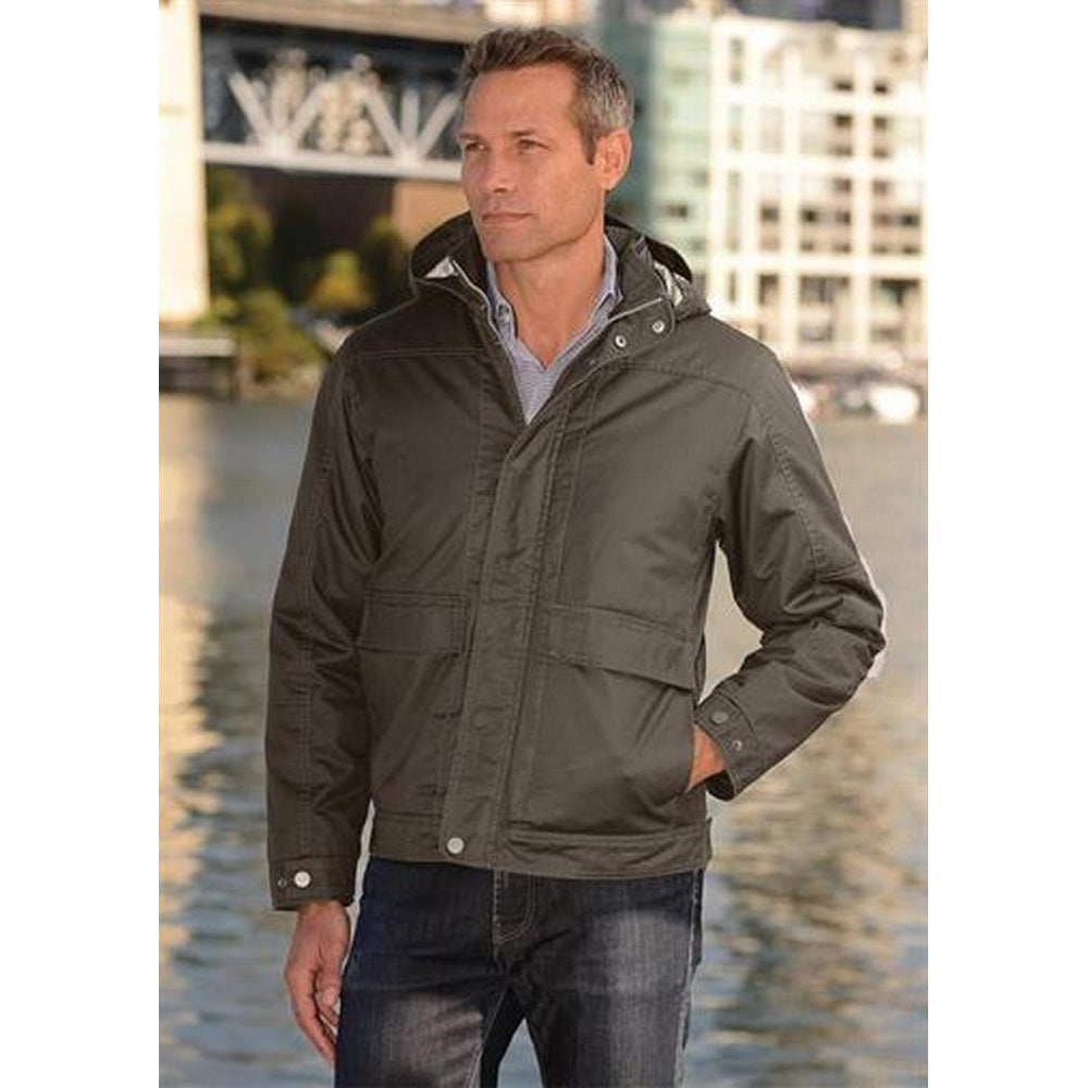 Brown - Back - Stormtech Mens Urban Waxed Twill Jacket