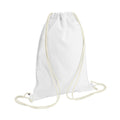 White - Front - Bagbase Sublimation Gymsac - Drawstring Bag (5 Litres)