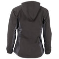 Black-Dark Grey - Back - Tee Jays Mens Hooded Fashion Softshell Jacket