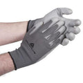 Grey - Pack Shot - Delta Plus Knitted Polyester Work Safety Gloves