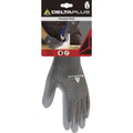 Grey - Close up - Delta Plus Knitted Polyester Work Safety Gloves