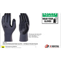 Grey-Black - Back - Delta Plus Knitted Polyester Work Safety Gloves