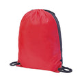 Red-Black - Front - Shugon Stafford Contrast Drawstring Bag