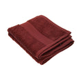Red - Front - Jassz Premium Heavyweight Plain Guest Hand Towel 40cm x 60cm (550 GSM) (Pack of 2)