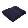Navy Blue - Front - Jassz Premium Heavyweight Plain Towel 50cm x 100cm (550 GSM) (Pack of 2)