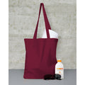 Claret - Back - Jassz Bags "Beech" Cotton Large Handle Shopping Bag - Tote (Pack of 2)