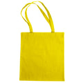 Yellow - Front - Jassz Bags "Beech" Cotton Large Handle Shopping Bag - Tote (Pack of 2)