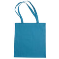 Mid Blue - Front - Jassz Bags "Beech" Cotton Large Handle Shopping Bag - Tote (Pack of 2)
