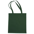 Bottle Green - Front - Jassz Bags "Beech" Cotton Large Handle Shopping Bag - Tote (Pack of 2)