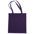 Purple - Front - Jassz Bags "Beech" Cotton Large Handle Shopping Bag - Tote (Pack of 2)