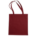 Burgundy - Front - Jassz Bags "Beech" Cotton Large Handle Shopping Bag - Tote (Pack of 2)